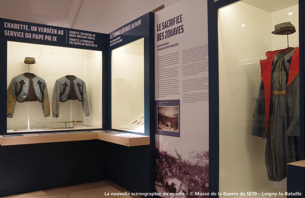 La nouvelle scénographie du musée – © Musée de la Guerre de 1870 – Loigny-la-Bataille