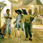 les Vendéens demandent à Cathelineau de prendre la tête de l’insurrection. Peinture de
Jean-Hubert Sauzeau, 1900.