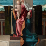 Giovanni Bellini et atelier
Vierge à l’enfant
Vers 1500
Huile sur panneau de bois
131 x 103 cm
Musée Jacquemart-André, Paris
Photo © Culturespaces / Studio Sébert Photographes