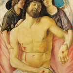 Giovanni Bellini
Christ mort soutenu par deux anges
Vers 1475
Détrempe sur panneau
82,9 x 66,9 cm
Gemäldegalerie, Berlin
Photo © Staatliche Museen zu Berlin, Gemäldegalerie / Christoph Schmidt – CC BY-NC-SA 4.0